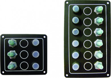 Waterproof switch panel 12V 3/6 switches