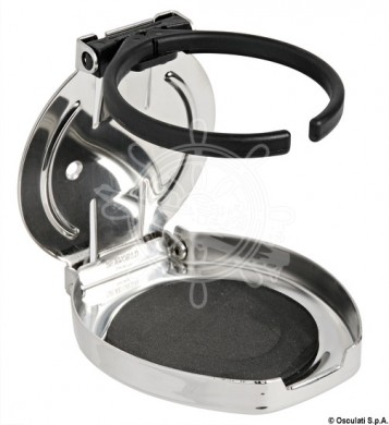 Foldable glass and can holder 