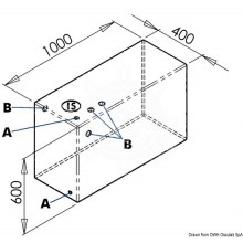 Rigid polyethylene waster water tank