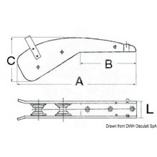 Bow roller inox