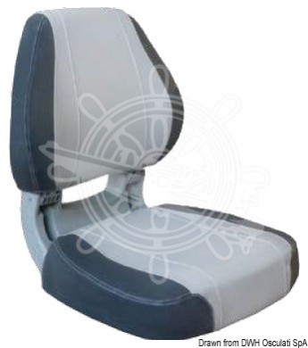 Reclining ergonomic seat with lock