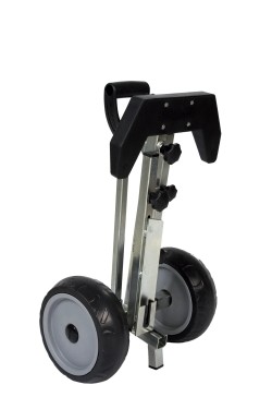 Foldable outboard engine trolley