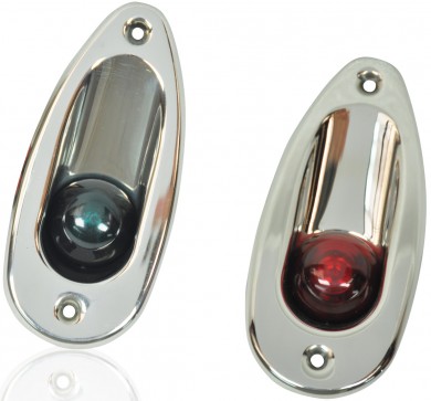 Flush mount side LED lights inox