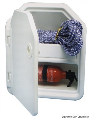 Box two compartments wall mounting