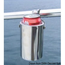 Mobile cardan-joint drinks holder inox