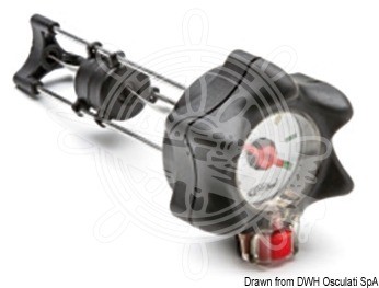 Plug fitted with mechanical level indicator