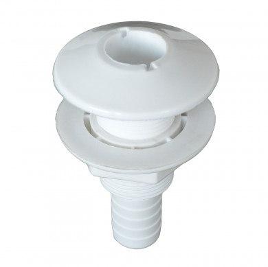 Plastic thru-hull fitting
