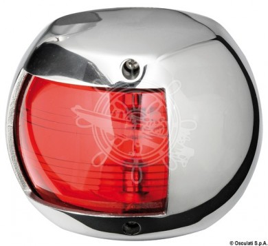 Classic 12 navigation lights made of mirror-polished AISI 316 stainless steel 