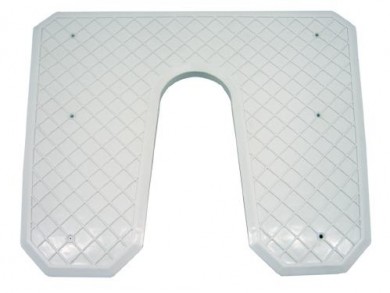 Outboard transom pad 445x363х20mm plastic