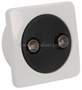 Double TV socket
