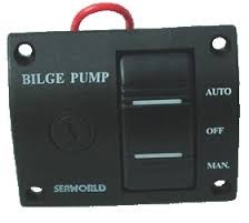 Bilge pump control panel 12/24V 75x60mm