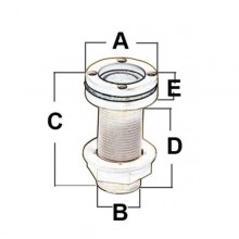 Thru-hull no return valve