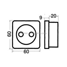 Double TV socket