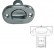Oval Drain Plug set inox