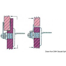  Swivelling lock for portholes and peaks 