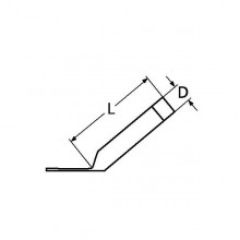 Fishing rod holder 240mm D50mm inox