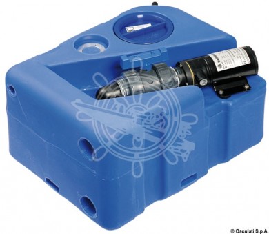 Black water tank with horizontal soaker 12/24V