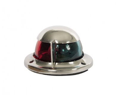 Bicolor light top mount LED 12V inox