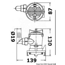 Europump centrifugal pump for fish tank aeration 12V 38l/min