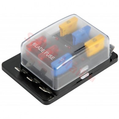 Fuse holder box 4/6/10 fi=uces