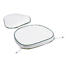 Seat plastic with elbow rest and cushions