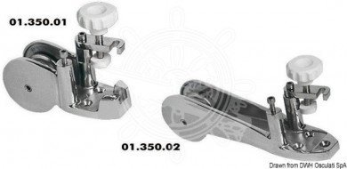 Bow roller inox 75mm
