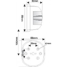 12V 10W 100x88mm up to 12m