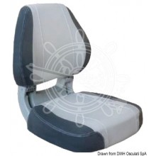 Reclining ergonomic seat with lock