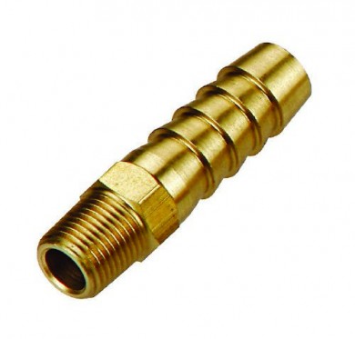 Brass fitting for fuel pipe thread 1/4