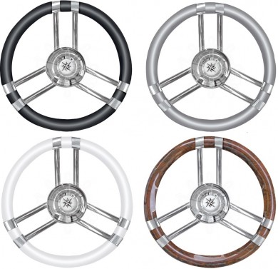 Steering wheel inox 350mm