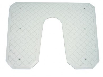Outboard transom plate 445x363x6mm plastic