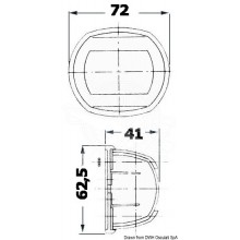 Classic 12 navigation lights made of mirror-polished AISI 316 stainless steel 