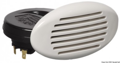 Flush-mount foldaway horn with spiral amplifier 12V