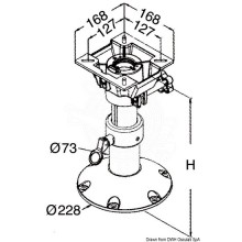 Pedestal with swivel seat mount 