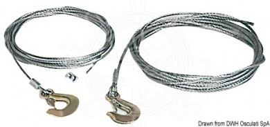 Cable for winch M5 7.5m