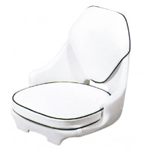 Seat plastic with elbow rest and cushions