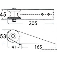 Bow roller inox