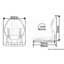 Reclining ergonomic seat with lock
