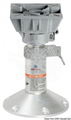 Pedestal with swivel seat mount 