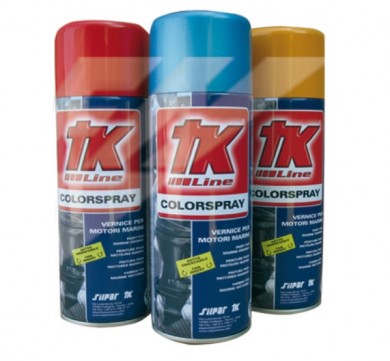 Colorspray for outboard engines