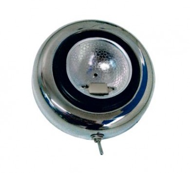 Ceiling lamp inox with switch
