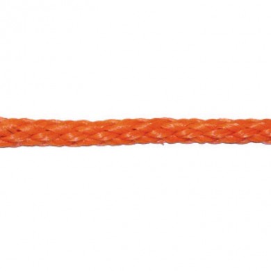 Polyethylene Braided Rope orange/white D6-12mm