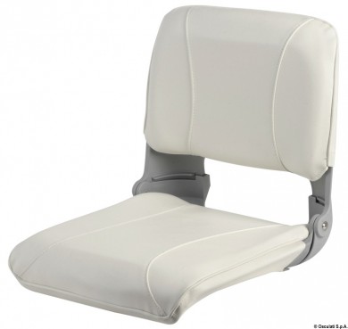 Seat foldable backrest, vinyl cushions